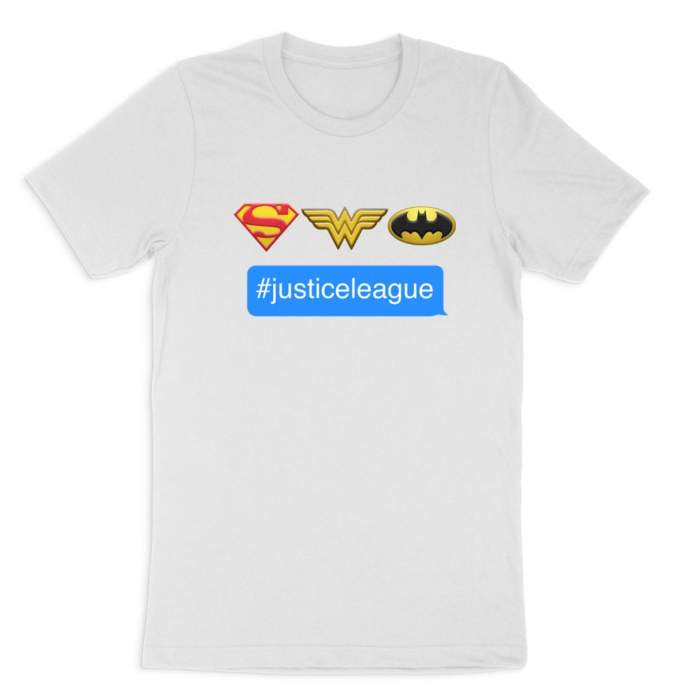 DC COMICS HASHTAG JLA SHORT SLEEVE T-SHIRT