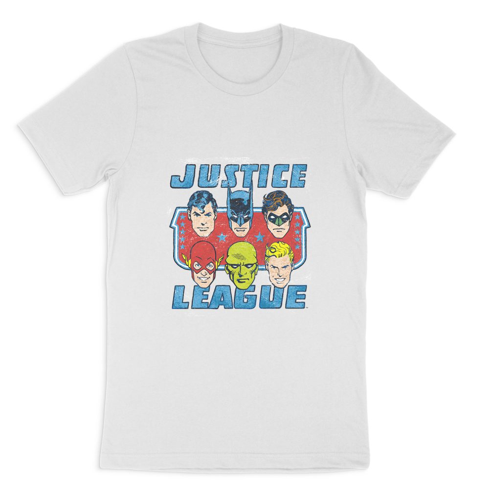 DC COMICS FACES OF JUSTICE SHORT SLEEVE T-SHIRT