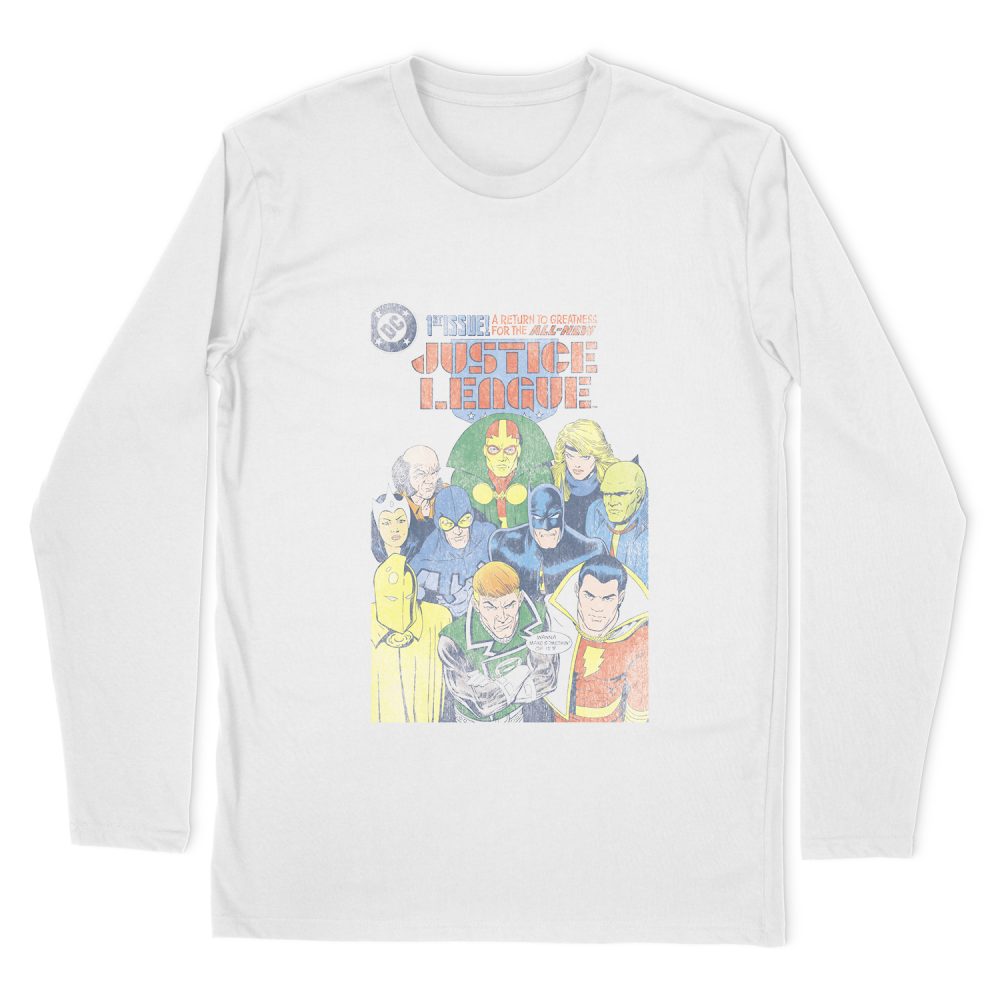 JUSTICE LEAGUE JUSTICE LEAGUE #1 COVER LONG SLEEVE T-SHIRT