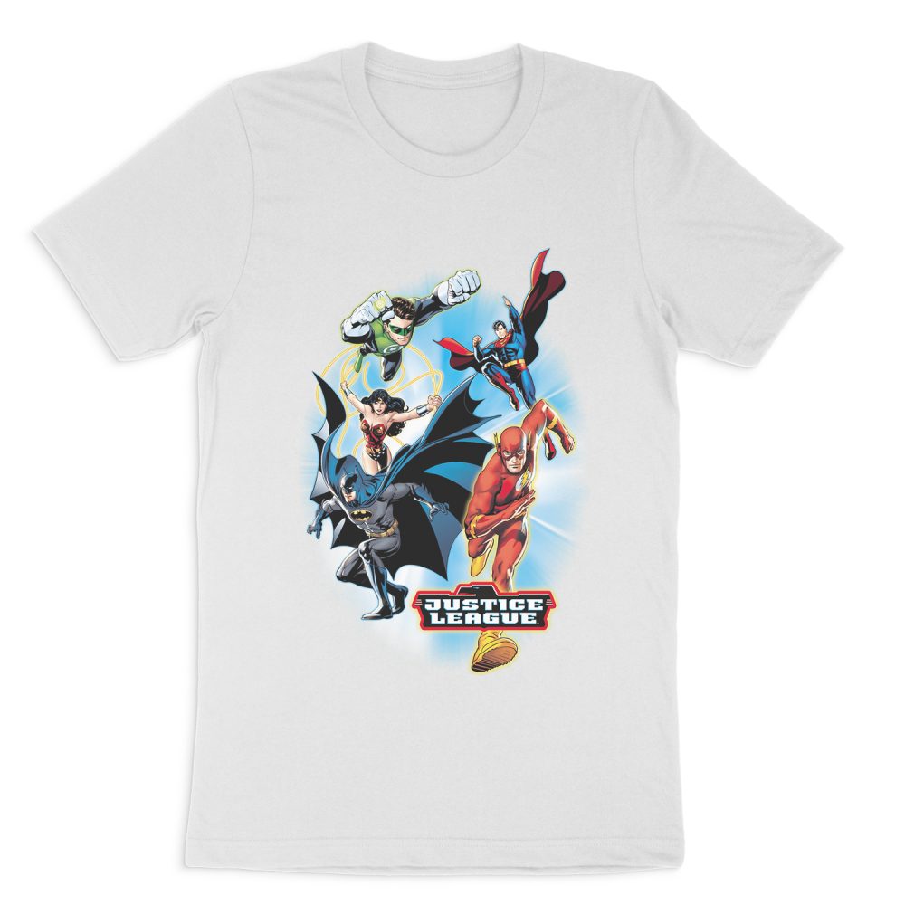 JUSTICE LEAGUE AT YOUR SERVICE SHORT SLEEVE T-SHIRT