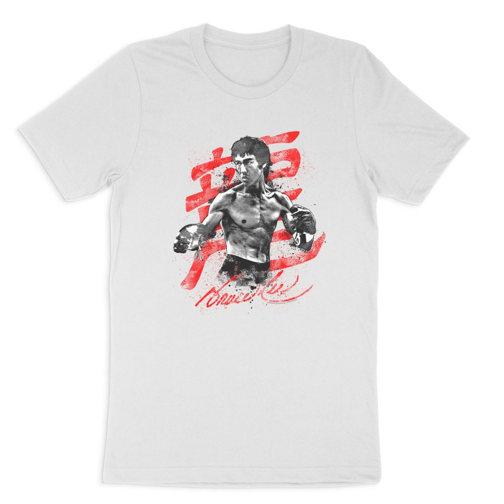 BRUCE LEE INK SPLATTER SHORT SLEEVE T-SHIRT