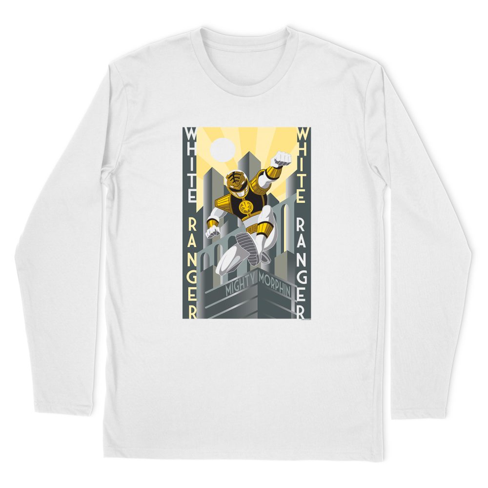 POWER RANGERS WHITE RANGER DUO LONG SLEEVE T-SHIRT