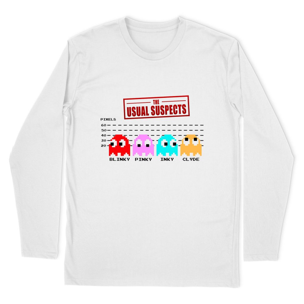 THE USUAL SUSPECTS PAC-MAN LONG SLEEVE T-SHIRT