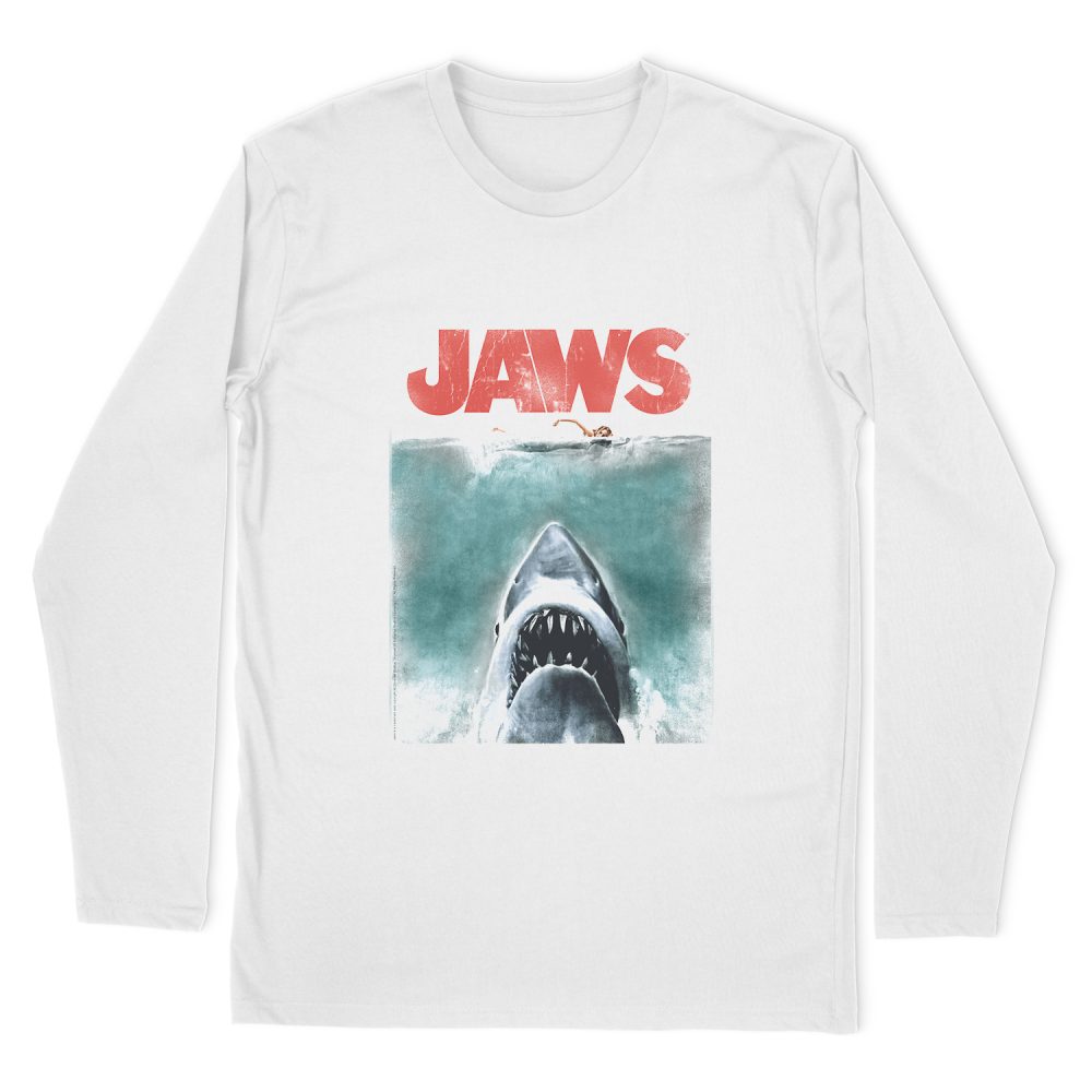 JAWS VINTAGE POSTER LONG SLEEVE T-SHIRT