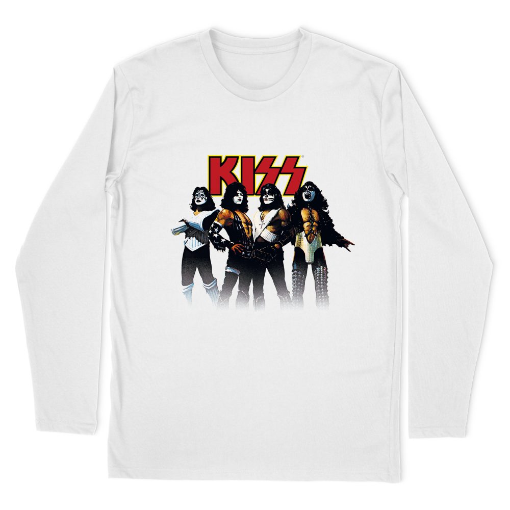 KISS THROWBACK POSE LONG SLEEVE T-SHIRT