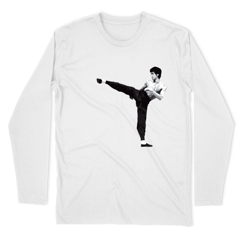BRUCE LEE KICK FIGHT LONG SLEEVE T-SHIRT