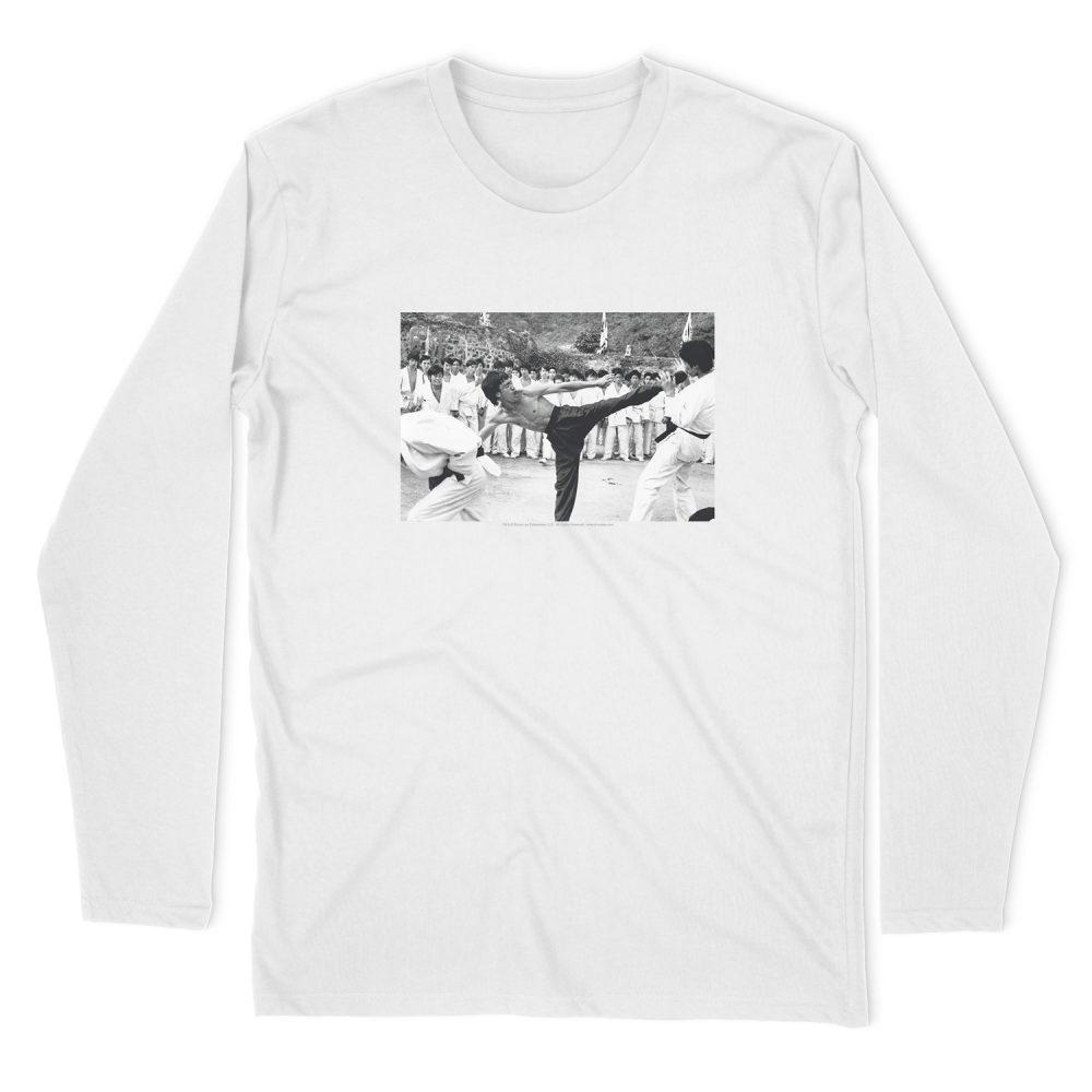 BRUCE LEE KICK TO THE HEAD LONG SLEEVE T-SHIRT