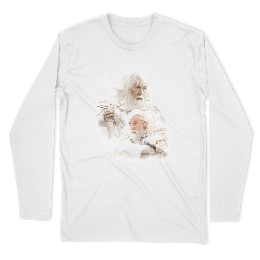 LORD OF THE RINGS GANDALF THE WHITE LONG SLEEVE T-SHIRT