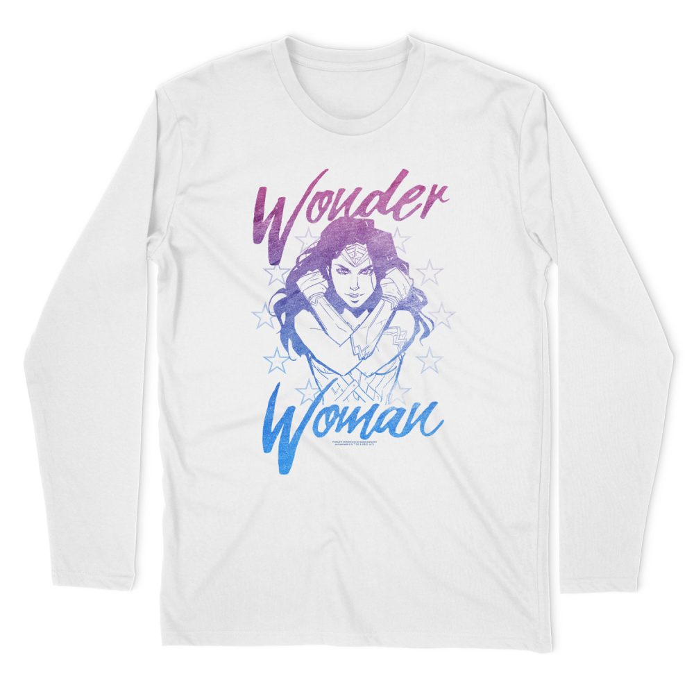 WONDER WOMAN RETRO STANCE LONG SLEEVE T-SHIRT