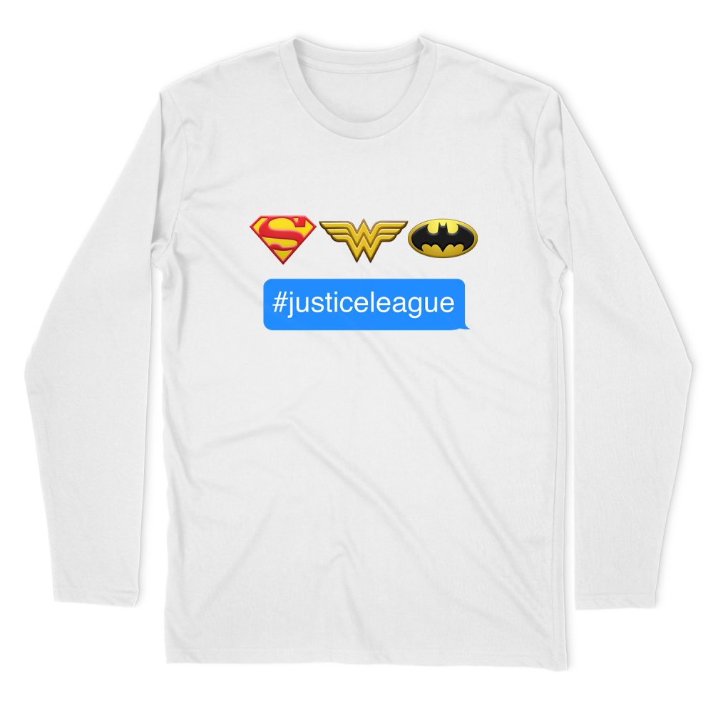 DC COMICS HASHTAG JLA SLEEVE T-SHIRT
