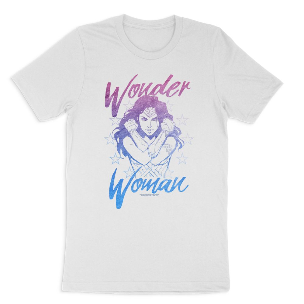 WONDER WOMAN RETRO STANCE SHORT SLEEVE T-SHIRT