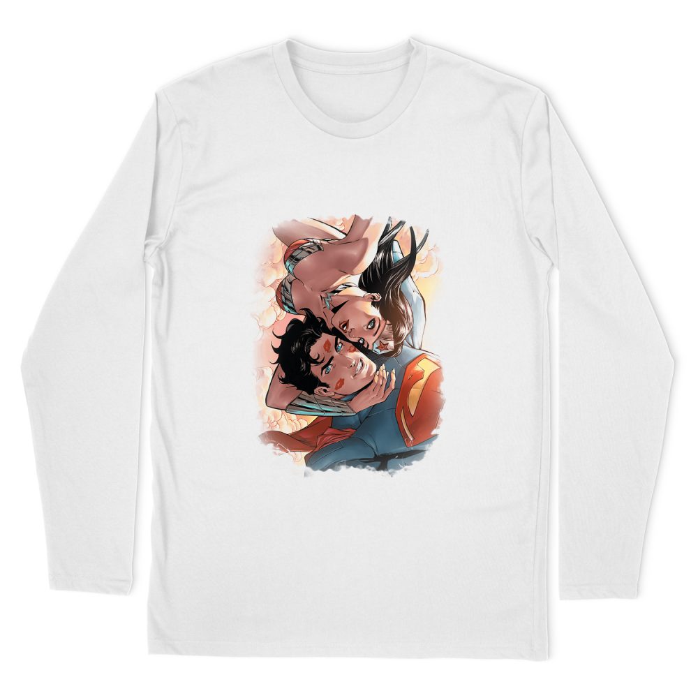 JUSTICE LEAGUE LOVE BIRDS LONG SLEEVE T-SHIRT