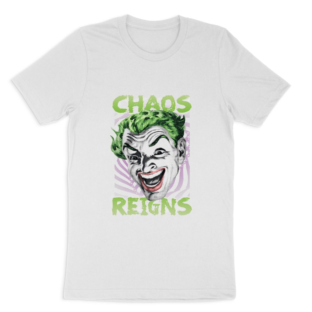 THE JOKER - CLASSIC TV SERIES CHAOS REIGNS SHORT SLEEVE T-SHIRT