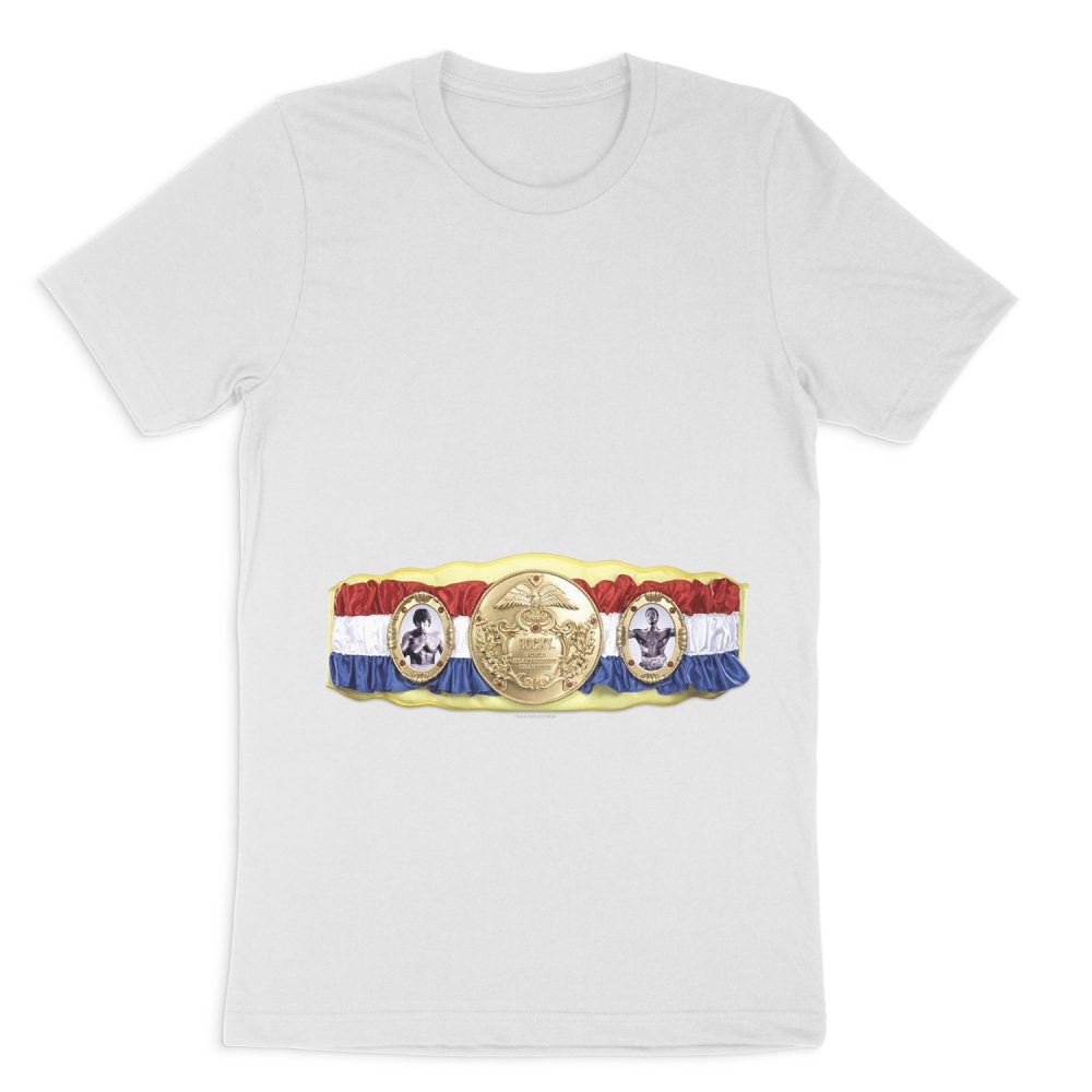 ROCKY CHAMPIONSHIP BELT ( BOTTOM FRONT ) SHORT SLEEVE T-SHIRT
