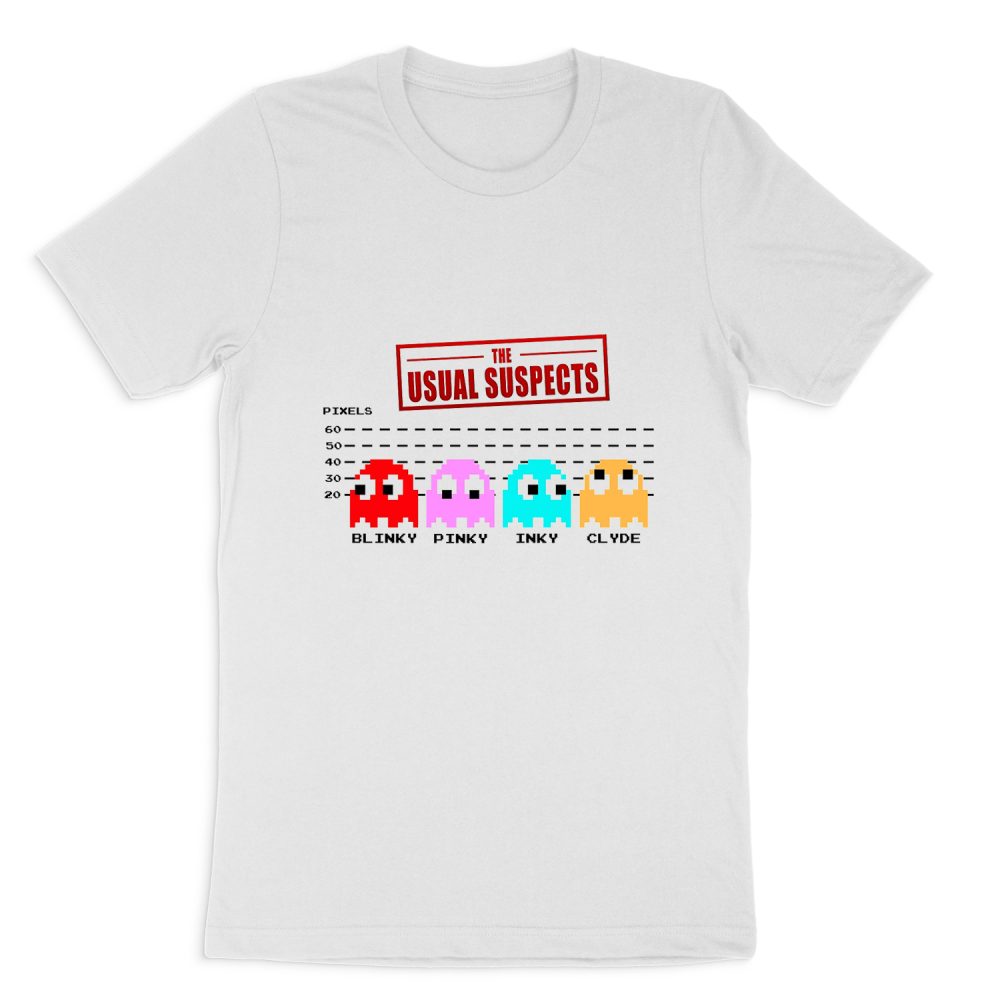 THE USUAL SUSPECTS PAC-MAN SHORT SLEEVE T-SHIRT