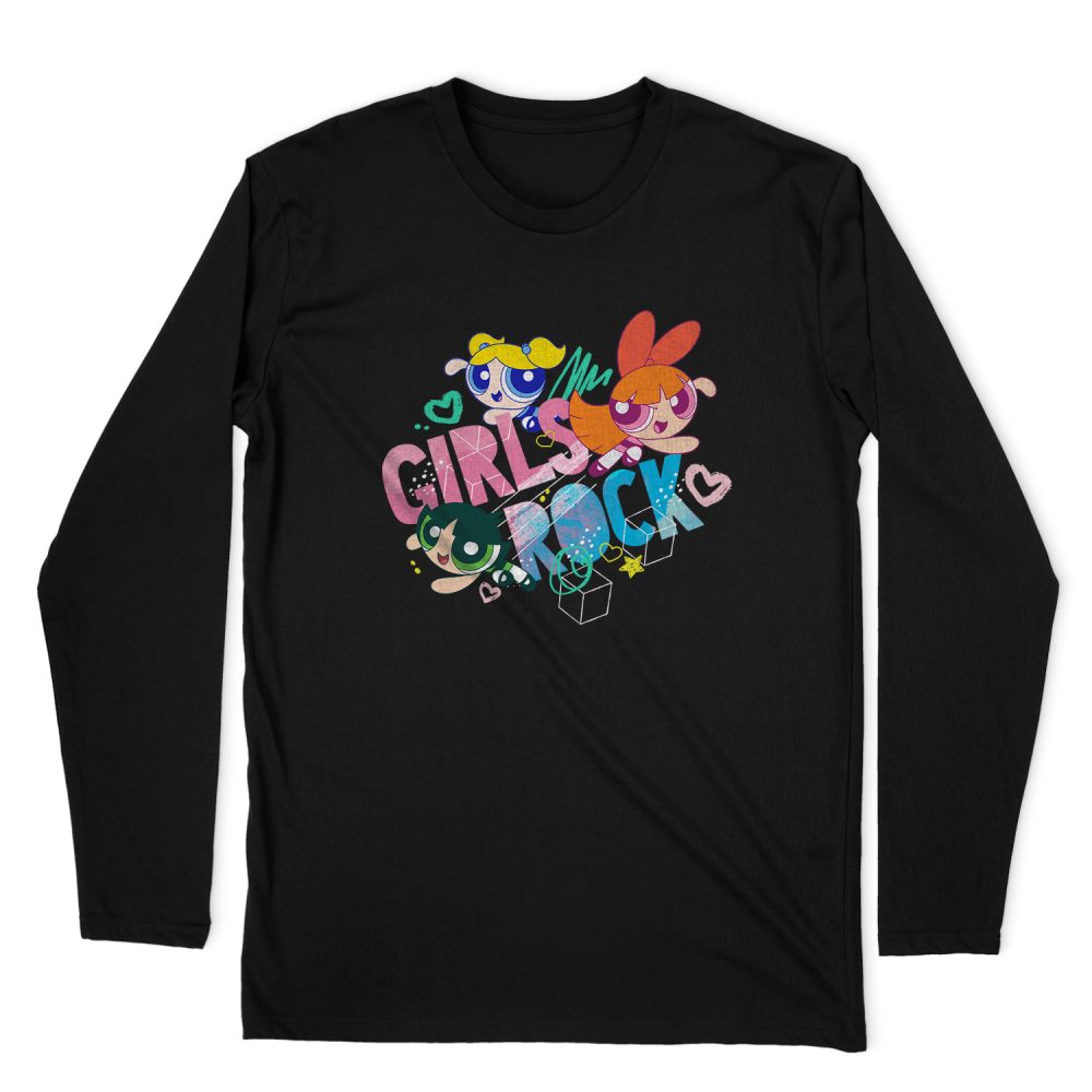 POWERPUFF GIRLS GIRLS ROCK LONG SLEEVE T-SHIRT