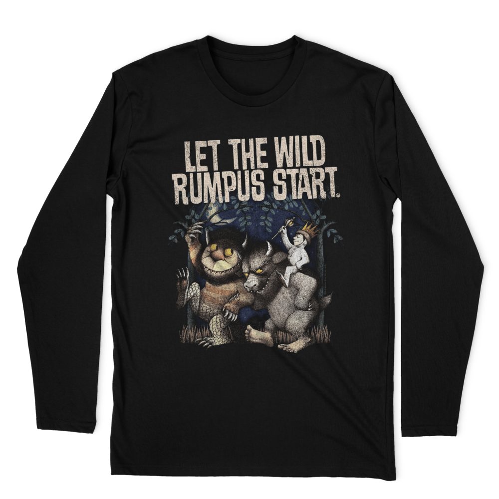 WHERE THE WILD THINGS ARE WILD RUMPUS LONG SLEEVE T-SHIRT