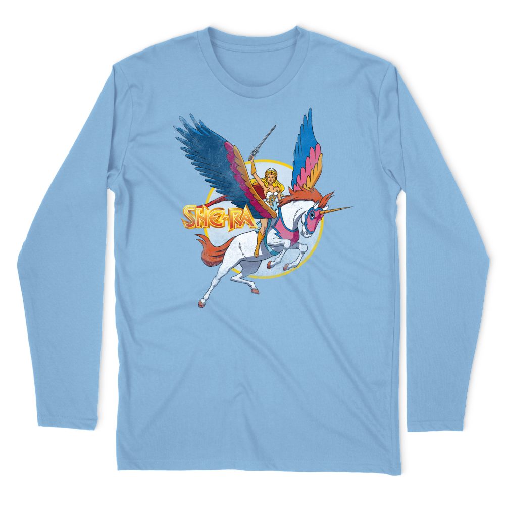 SHE RA AND SWIFTWIND LONG SLEEVE T-SHIRT