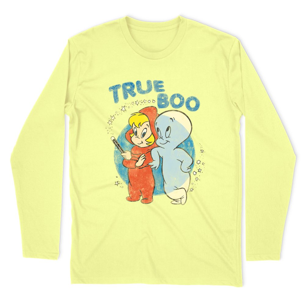 CASPER THE FRIENDLY GHOST TRUE BOO LONG SLEEVE T-SHIRT