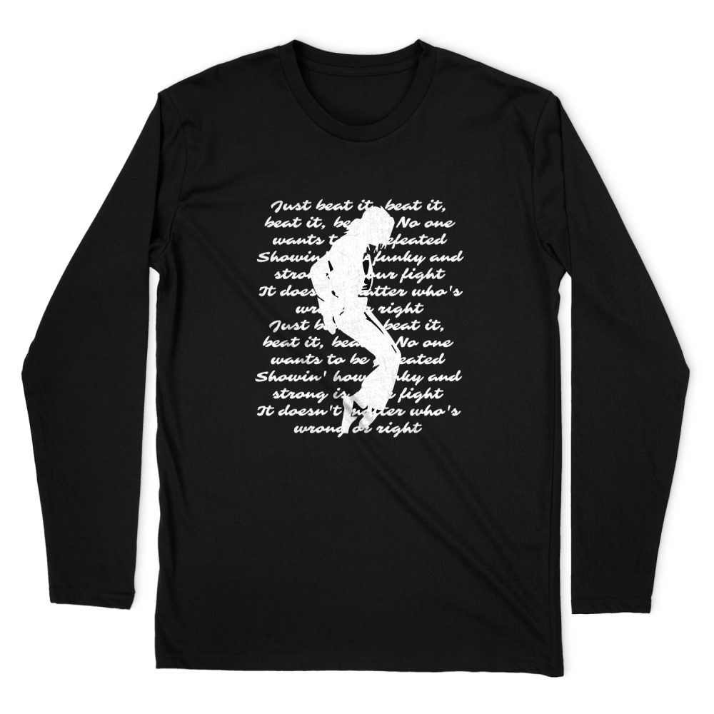 BEAT IT MICHAEL JACKSON LONG SLEEVE T-SHIRT