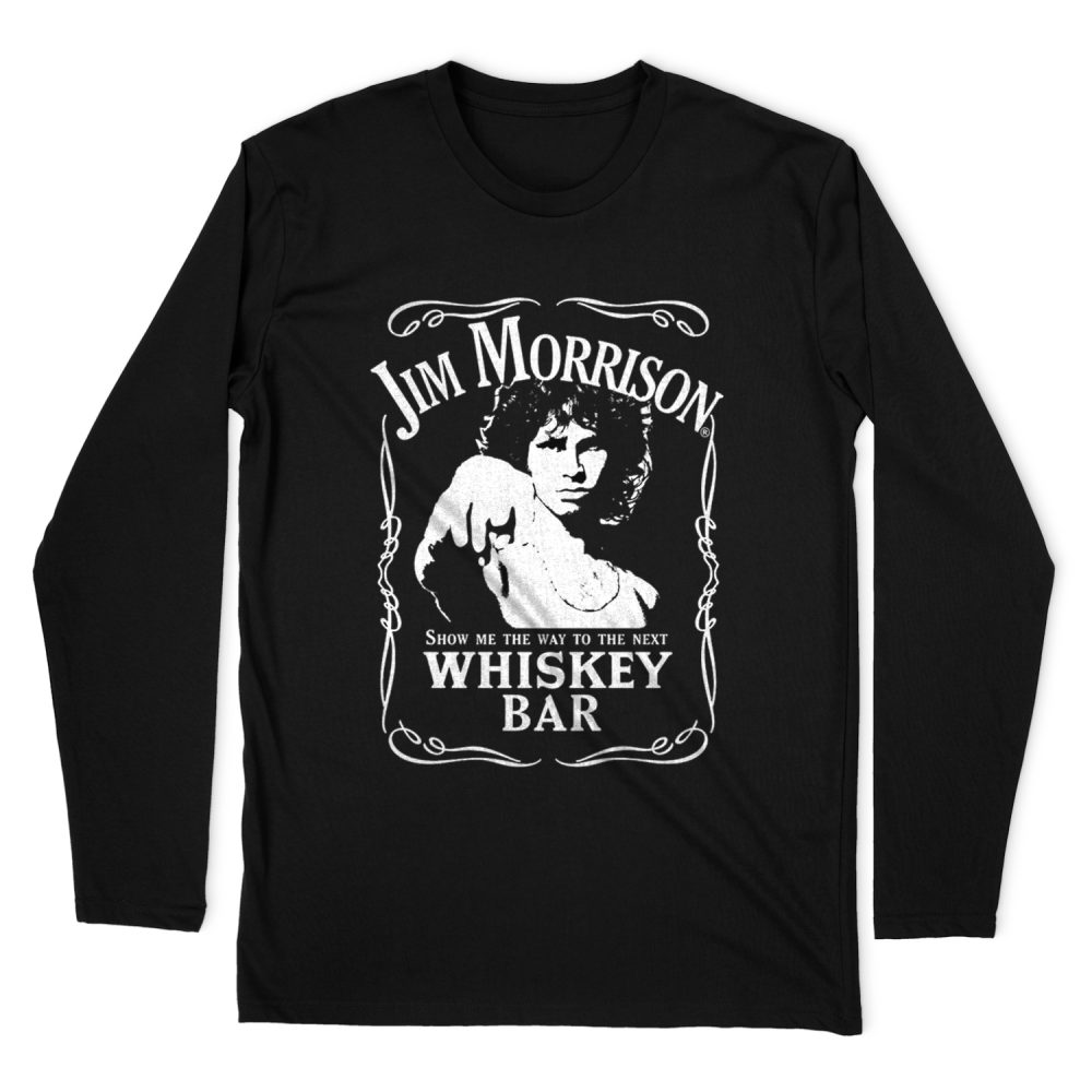 JIM MORRISON WHISKEY BAR LONG SLEEVE T-SHIRT