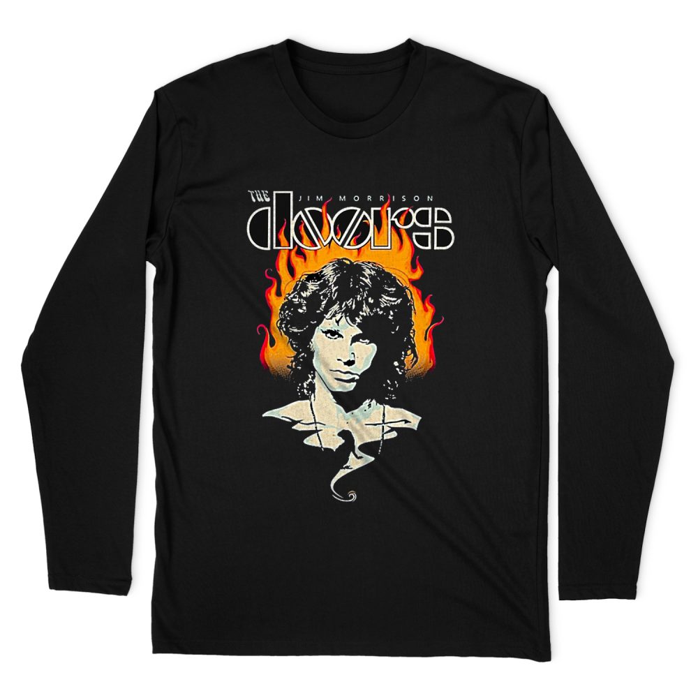 JIM MORRISON FIRE LONG SLEEVE T-SHIRT
