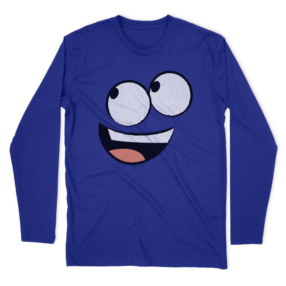 FOSTER'S HOME FOR IMAGINARY FRIENDS BLUE FACE LONG SLEEVE T-SHIRT