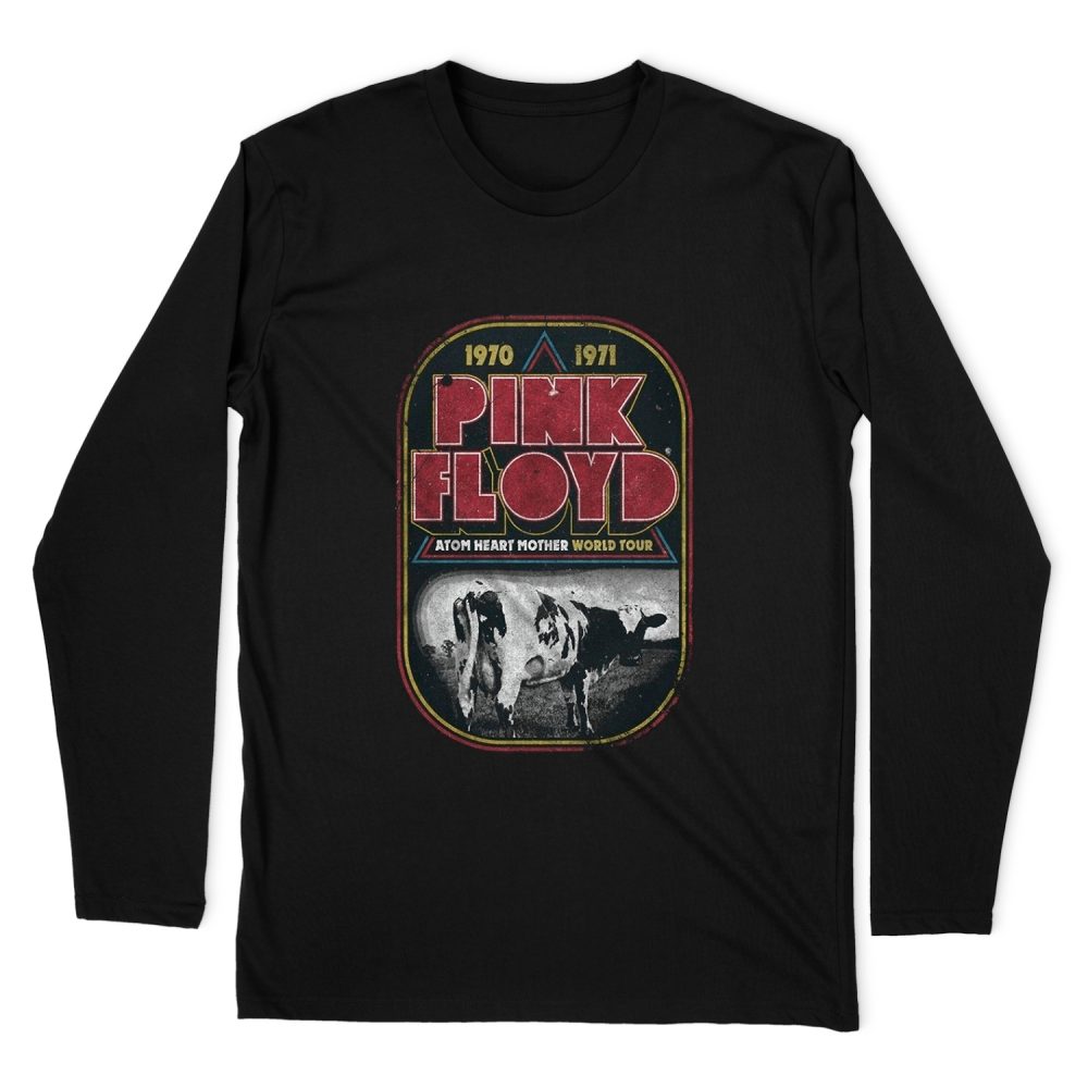 PINK FLOYD ATOM HEART LONG SLEEVE T-SHIRT