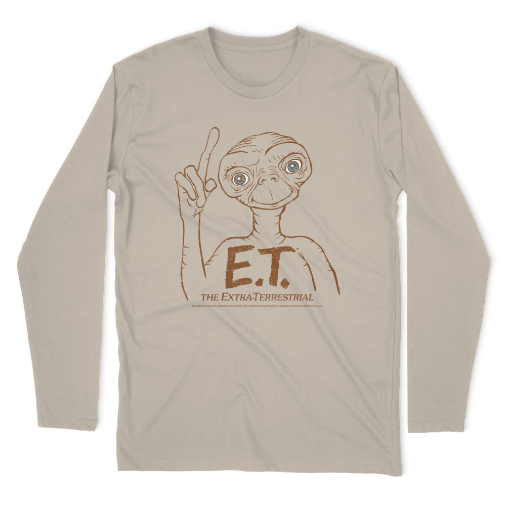 E.T. THE EXTRA-TERRESTRIAL POINTING LONG SLEEVE T-SHIRT