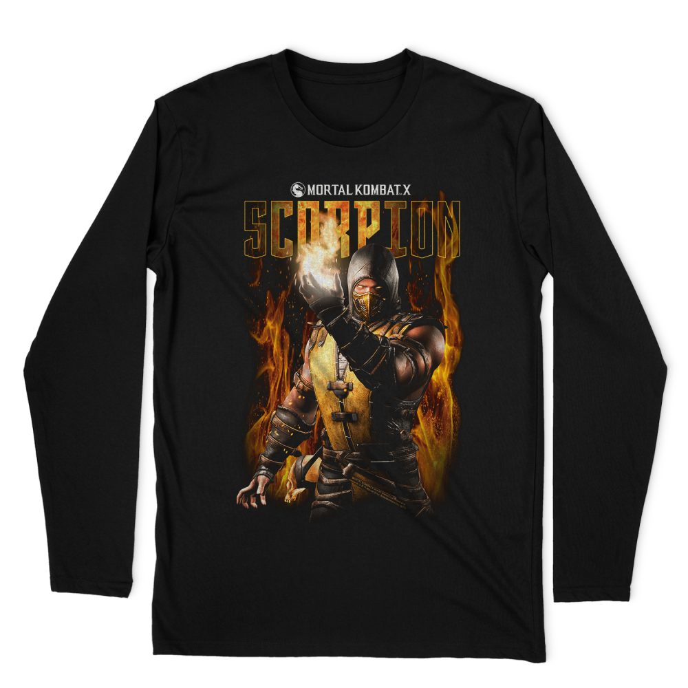 MORTAL KOMBAT SCORPION LONG SLEEVE T-SHIRT