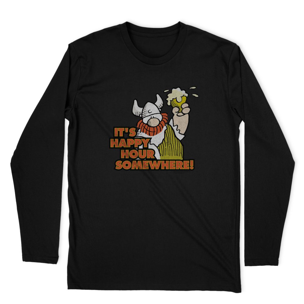 HAGAR THE HORRIBLE HAPPY HOUR LONG SLEEVE T-SHIRT