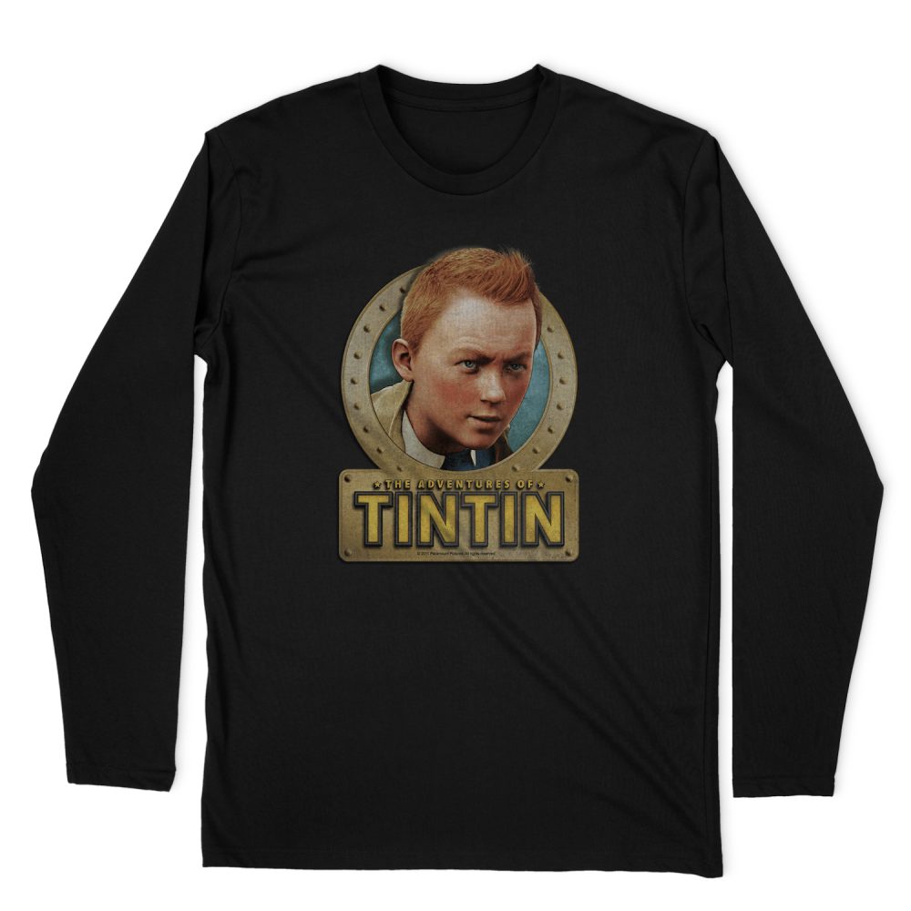 THE ADVENTURES OF TINTIN METAL LONG SLEEVE T-SHIRT
