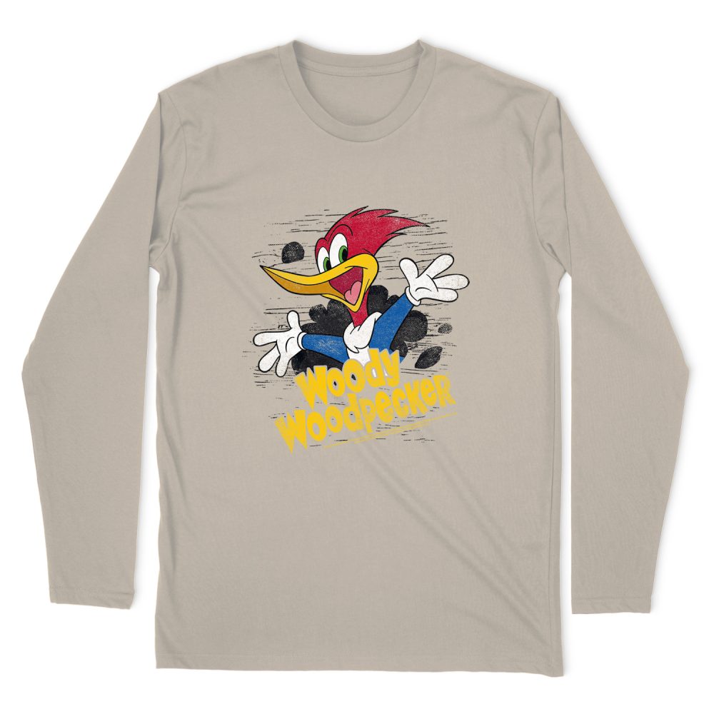 WOODY WOODPECKER THROUGH THE TREE LONG SLEEVE T-SHIRT