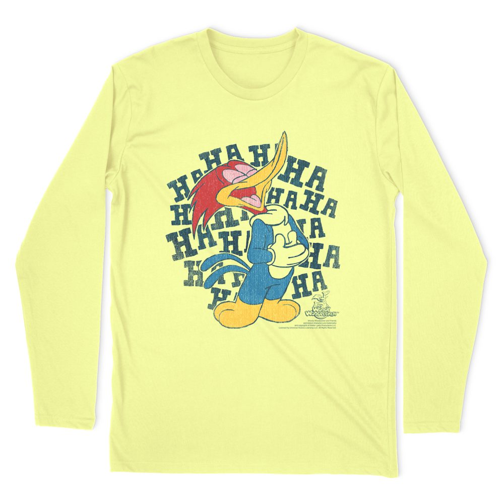 WOODY WOODPECKER LAUGH IT UP LONG SLEEVE T-SHIRT
