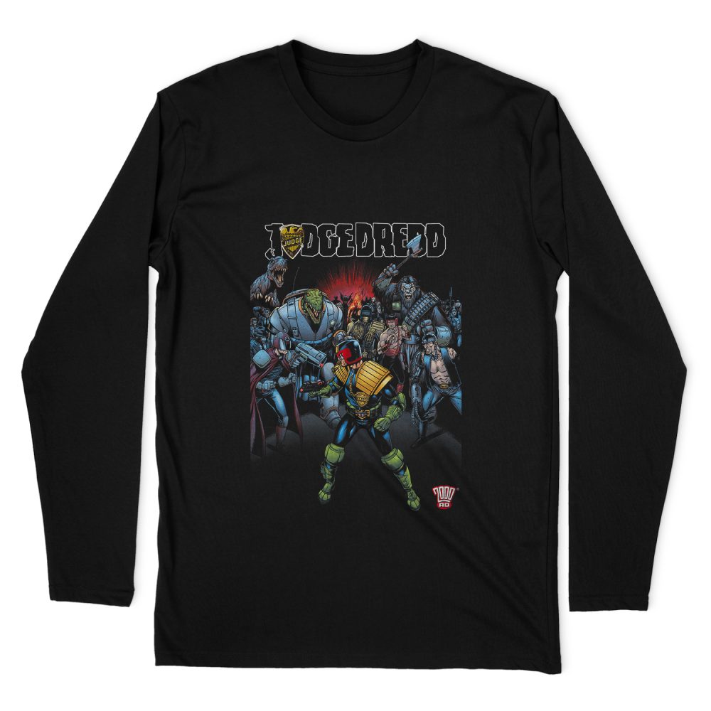 JUDGE DREDD BEHIND YOU LONG SLEEVE T-SHIRT