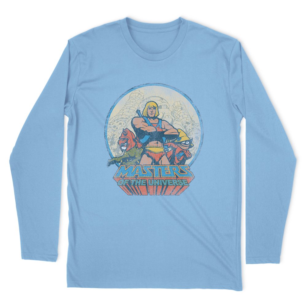 MASTERS OF THE UNIVERSE HE MAN AND CREW LONG SLEEVE T-SHIRT