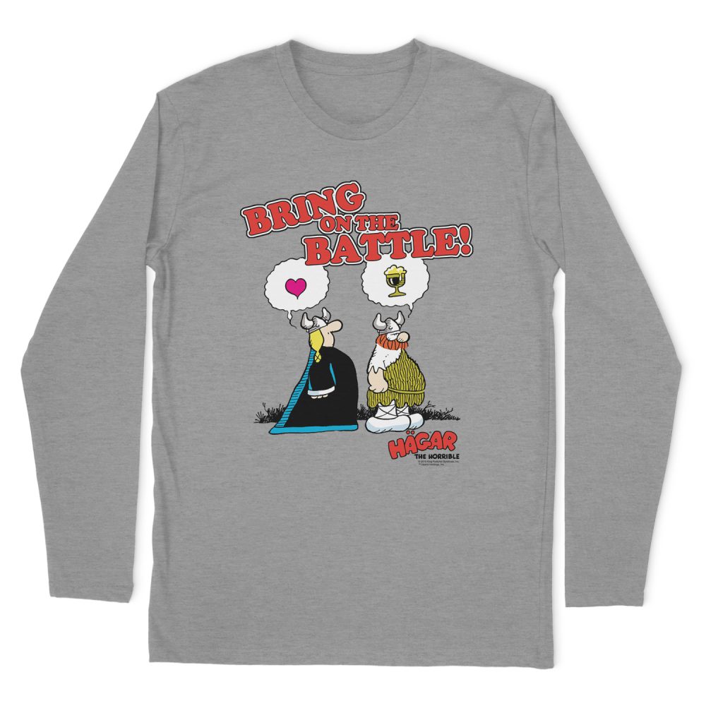 HAGAR THE HORRIBLE BRING ON THE BATTLE LONG SLEEVE T-SHIRT