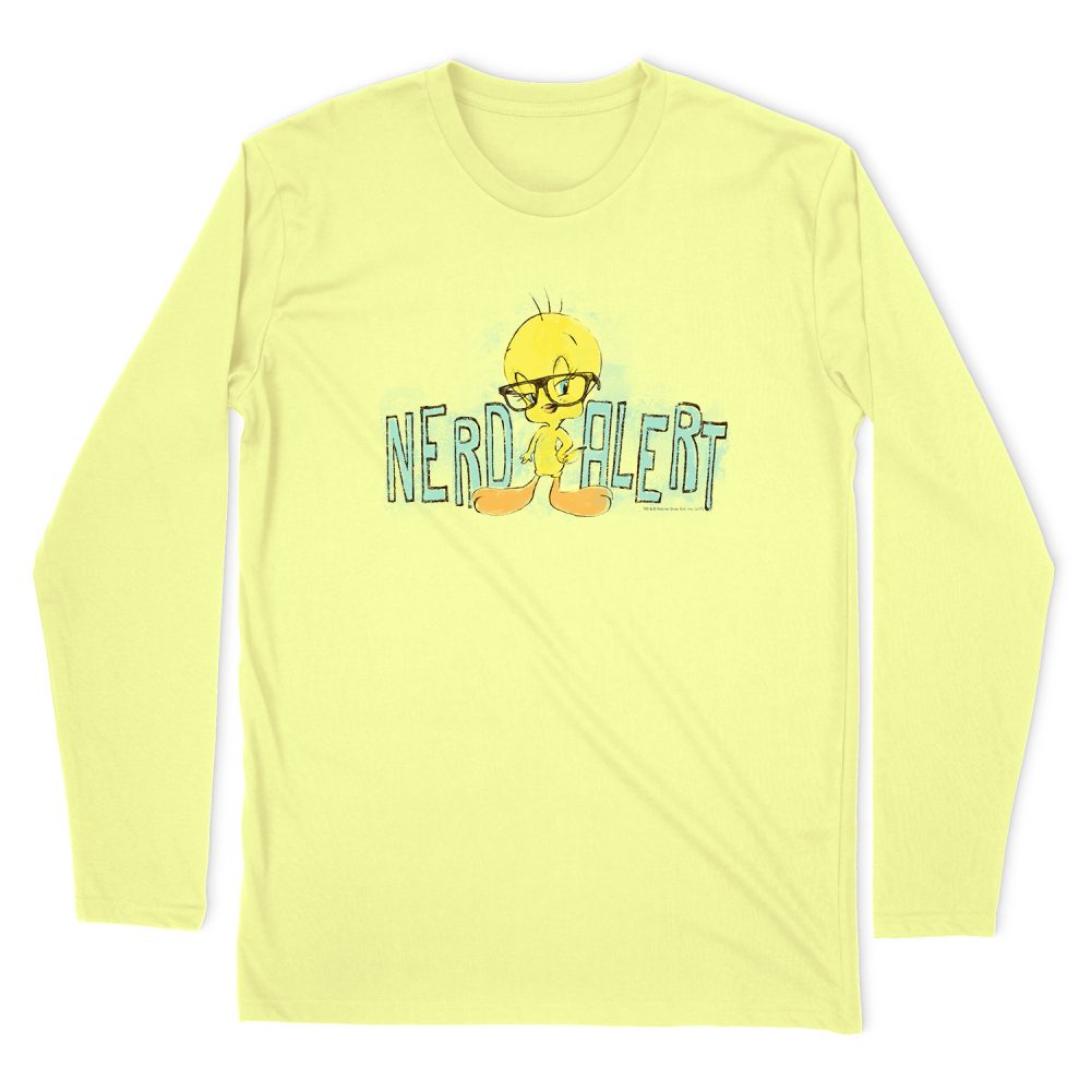 LOONEY TUNES NERD ALERT LONG SLEEVE T-SHIRT