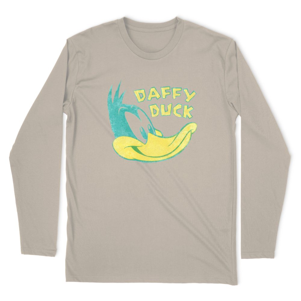 LOONEY TUNES DAFFY HEAD LONG SLEEVE T-SHIRT\