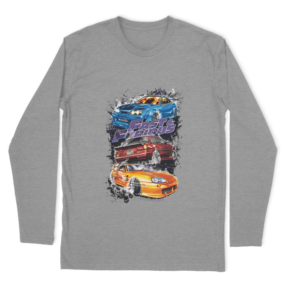 FAST AND FURIOUS SMOKIN STREET LONG SLEEVE T-SHIRT