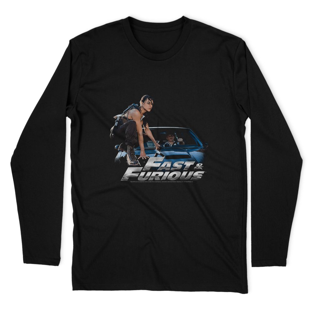 FAST AND FURIOUS CAR RIDE LONG SLEEVE T-SHIRT