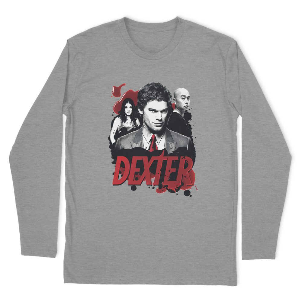 DEXTER BLOODY TRIO LONG SLEEVE T-SHIRT
