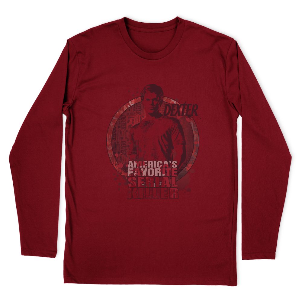 DEXTER AMERICAS FAVORITE LONG SLEEVE T-SHIRT