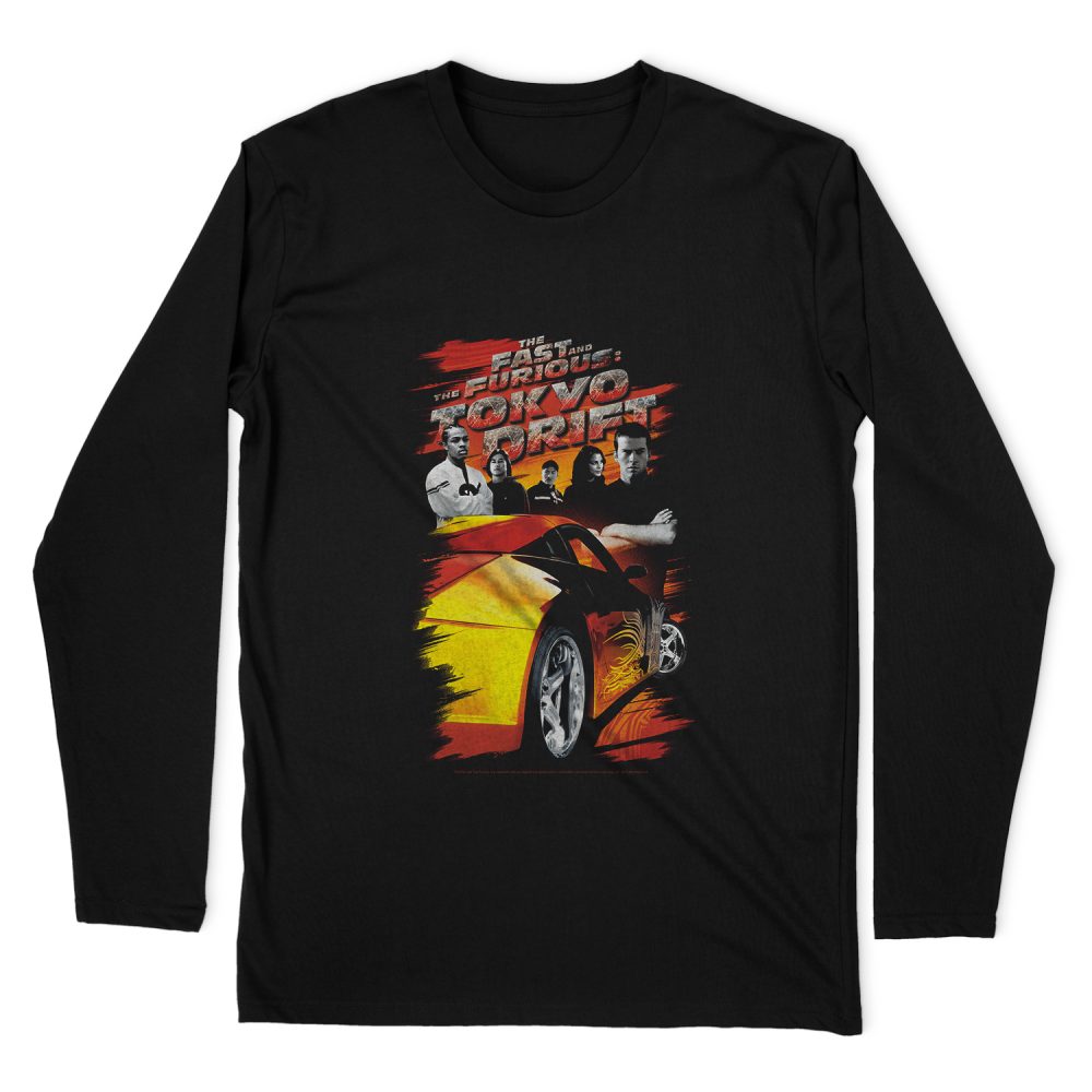 FAST AND FURIOUS DRIFTING CREW LONG SLEEVE T-SHIRT