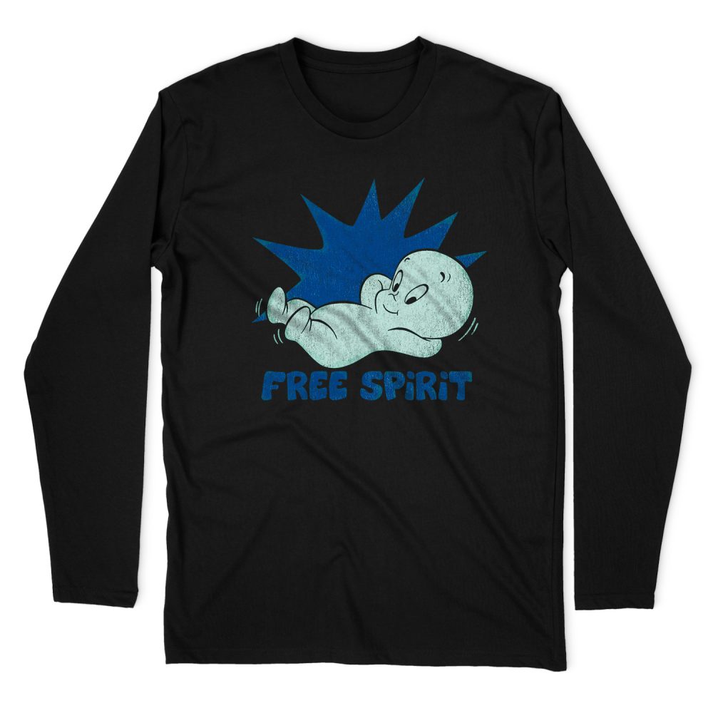 CASPER THE FRIENDLY GHOST FREE SPIRIT LONG SLEEVE T-SHIRT