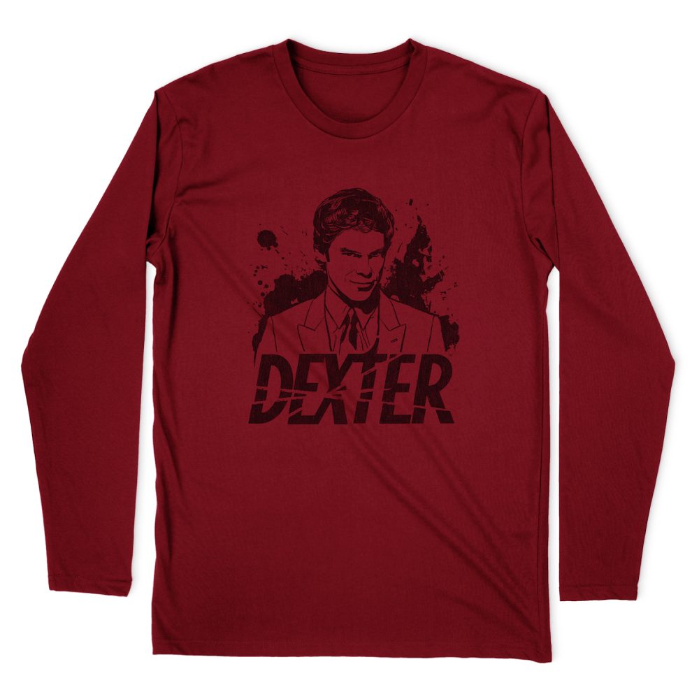 DEXTER SPLATTER DEX LONG SLEEVE T-SHIRT