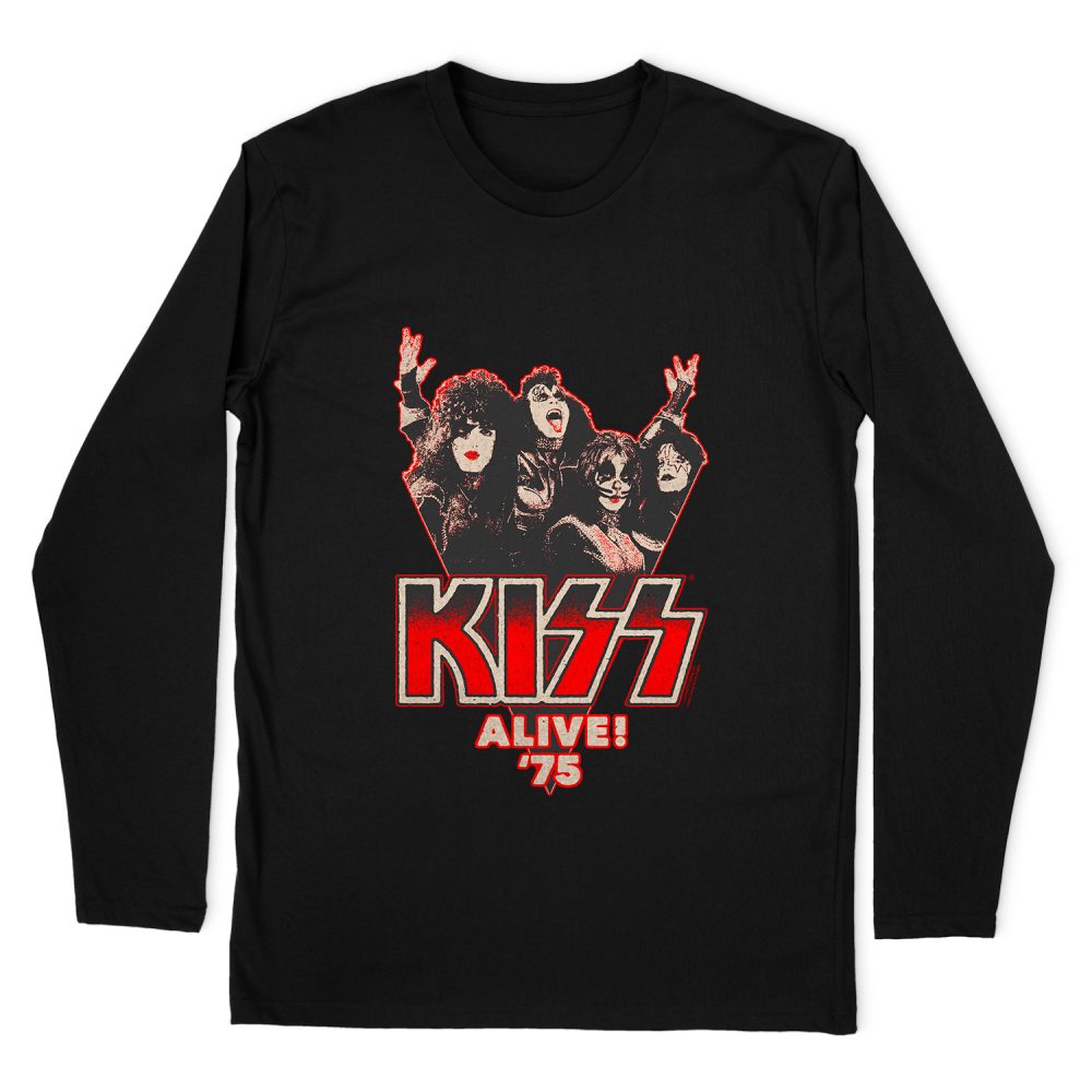 KISS ALIVE 75  LONG SLEEVE T-SHIRT