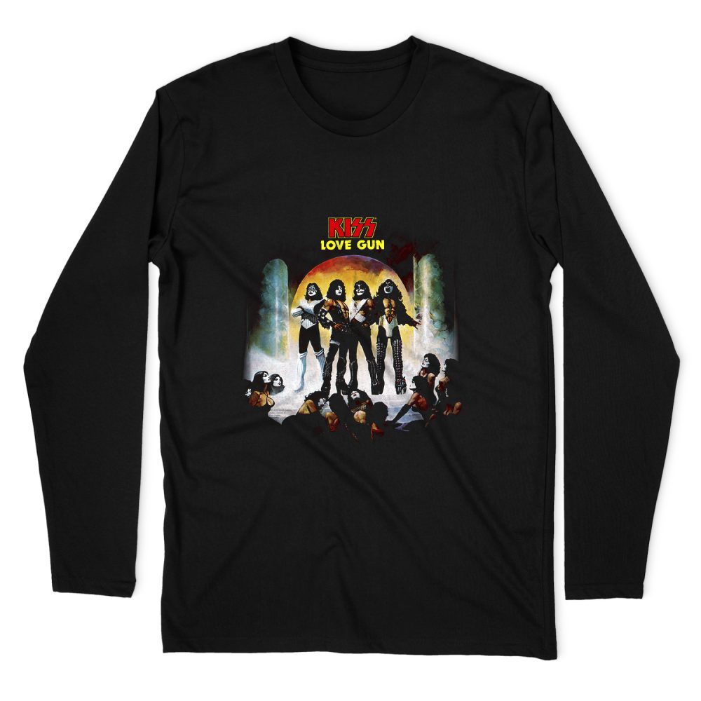 KISS LOVER GUN LONG SLEEVE T-SHIRT