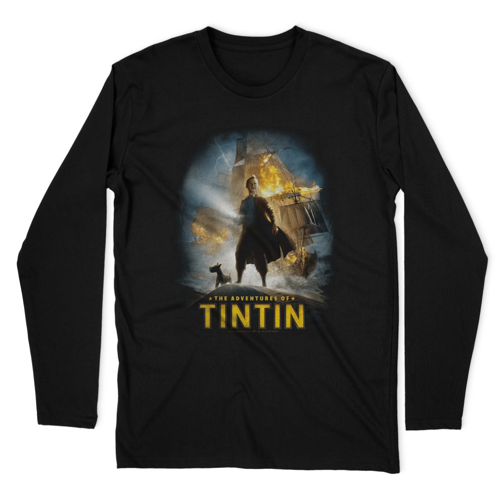 THE ADVENTURES OF TINTIN POSTER LONG SLEEVE T-SHIRT