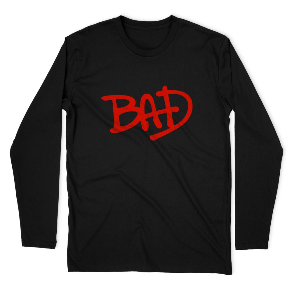 MICHAEL JACKSON BAD LOGO LONG SLEEVE T-SHIRT